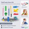 TalkTools Horn Kit | Oral Motor Placement Therapy | Improve Speech, Tongue Lip Placement | Reduce or Eliminate Drooling | Abdominal Grading | Controlled Oral Airflow, and Speech Clarity - 12 Tools view 3