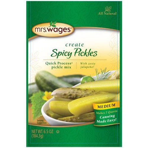 Kent Precision Foods Group W658-J7425 Medium Spicy Mrs. Wages Mix Pickle, 6.5 oz.