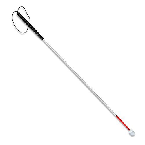 Ambutech Rigid Aluminum Cane - 44 Inches with Marshmallow Hook Tip