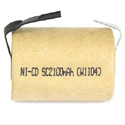 15 x Sub C 2100 mAh NiCd Batteries w/ Tabs (Paper Wrapped)