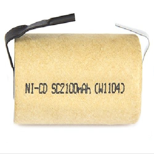 15 x Sub C 2100 mAh NiCd Batteries w/ Tabs (Paper Wrapped)
