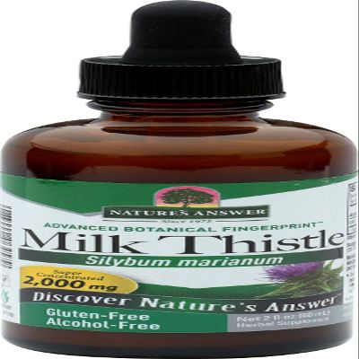 Nature's Answer Milk Thistle 2000 mg 1oz Liquid Extract | Promotes Liver Function | Non-GMO, Kosher Certified, Gluten-Free | 2 Pack