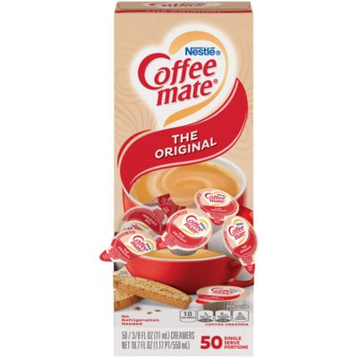 Nestle Coffee Mate Coffee Creamer, Original, Liquid Creamer Singles, Box of 50 Singles
