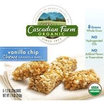 Cascadian Farm Granola Bar, Vanilla Chip OG2 7.4 oz. (Pack of 12) by Cascadian Farm