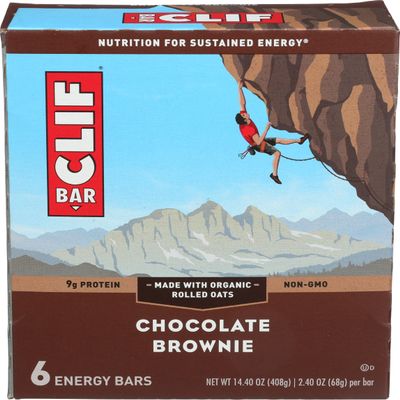 Clif Bar Energy Chocolate Brownie Bar, 6 Count