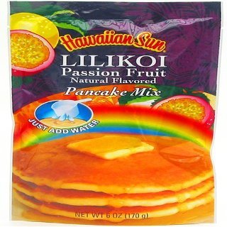 Hawaiian Sun Lilikoi Passion Fruit Pancake Mix 6-ounce (Pack of 12) by Hawaiian Sun