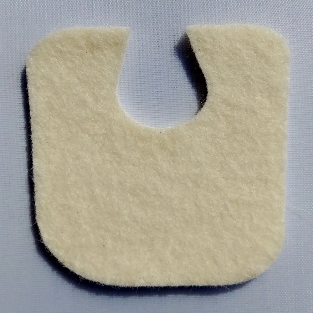 100 Per Pack, U Shaped 1/8" Felt Callus Cushion Pads by Atlas Biomechanics