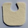 100 Per Pack, U Shaped 1/8" Felt Callus Cushion Pads by Atlas Biomechanics view 1