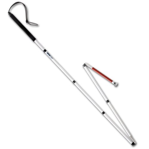 Ambutech Folding Slim Line Graphite ID Cane- 58-in