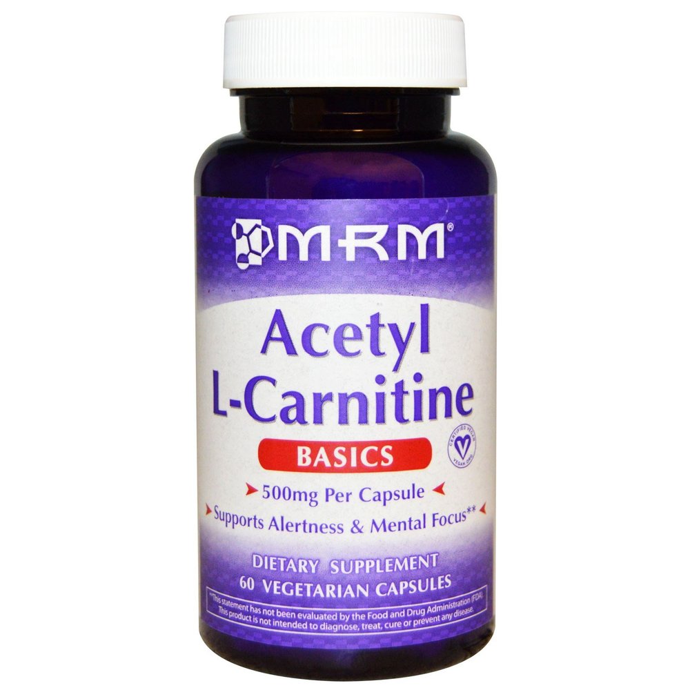 MRM, Acetyl L-Carnitine, 500 mg, 60 Veggie Caps - 2pc