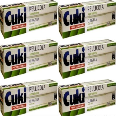6 x CUKI Professional Film Dispenser for Food, 300 m, Stock Lot