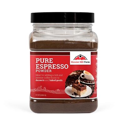 Hoosier Hill Farm Pure Espresso Powder, 8oz (Pack of 1)