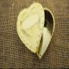 rackcrafts.com Plastic Heart Box Party Favor Gold Silver Clear Wedding Anniversary Sweet Love (Metallic Gold) view 1