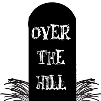 1/4 Sheet - Over The Hill Birthday Tombstone - Edible Cake/Cupcake Party Topper - D21822