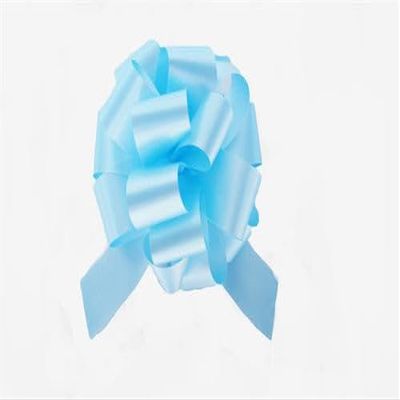 5" Pull String Bow Pastel Blue Gift Wrap Favor Decoration (10 Pieces)