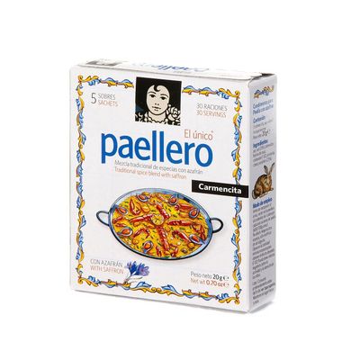 Paellero Carmencita, Traditional Paella Mix 30 Sachets_AB