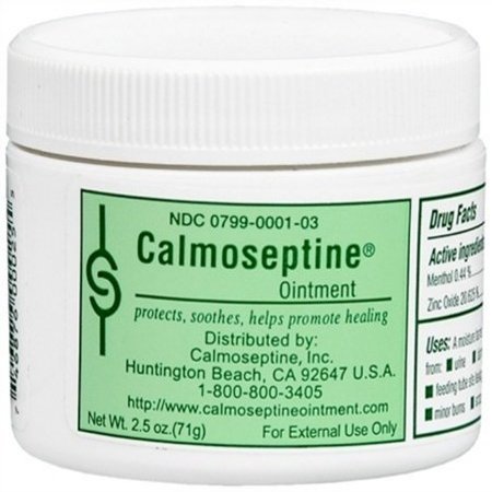 Calmoseptine Diaper Rash Ointment Jar, 2.5 oz, (Pack of 6)