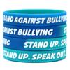 SayitBands 70 Adult 30 Youth Anti Bullying Wristbands - Debossed Color Filled Silicone Bands view 1