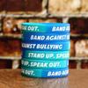 SayitBands 70 Adult 30 Youth Anti Bullying Wristbands - Debossed Color Filled Silicone Bands view 3