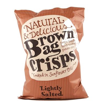 BROWN BAG CRISPS Lightly Salted Crisps, 150 GR