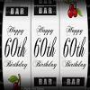 6" Round - 60th Birthday Casino Slot Machine- Edible Cake/Cupcake Party Topper - D21870 view 1