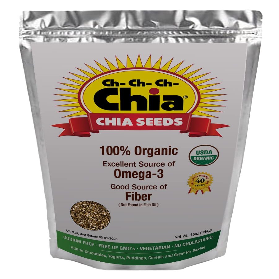 CH- CH- CH- CHIA Organic Chia Seeds - 1 lb. USDA Organic