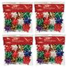 100 Count Traditional Star Bow Assortment for Package Decoration - Peel-n-Stick (100) view 1