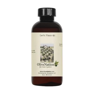 OliveNation Garlic Flavor Extract, True Garlic Taste, Non-GMO, Gluten Free, Kosher, Vegan - 4 ounces