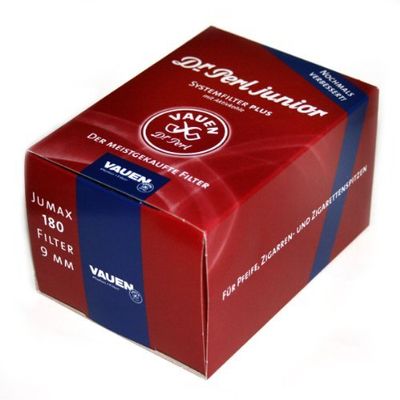 180 x 9mm Charcoal Pipe FILTERS VAUEN dr. Perl Junior by Vauen