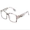 Newbee Fashion -"Confetti" Squared Thin Frame Temple Design Fashion Reading Glasses view 1
