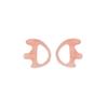 2 Right Medium Flesh Flexible SEMI Custom Ear Mold Insert Rubber Gel EARPIECE Police Patrol Duty Gear view 1
