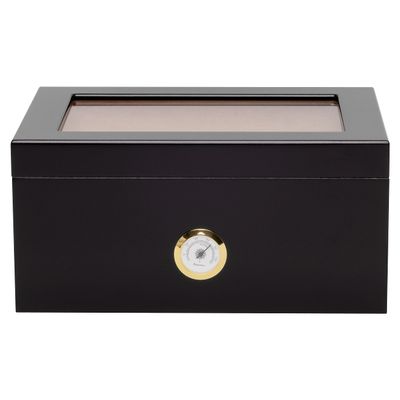 Orleans Group Bally Humidor, Black, 100 Count