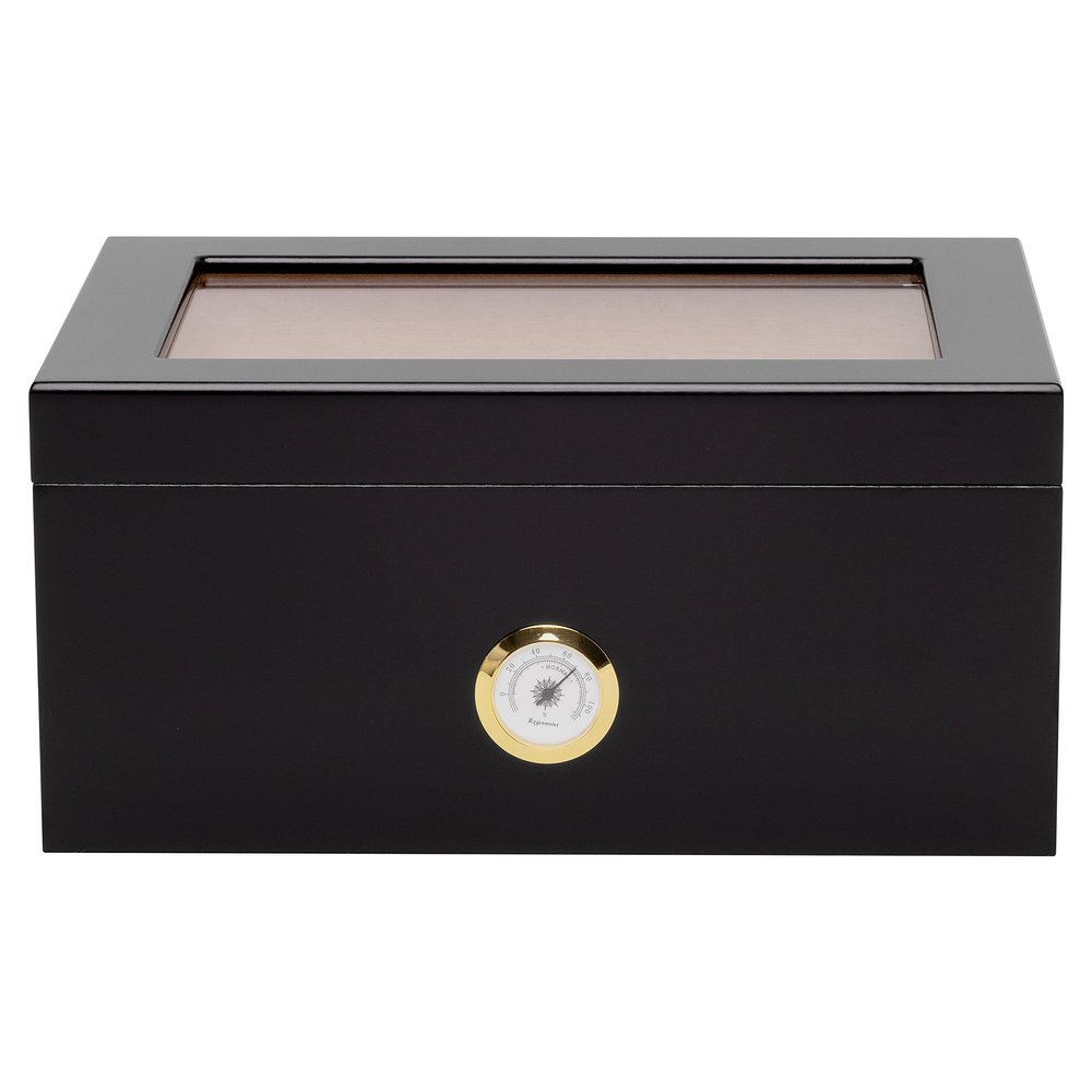 Orleans Group Bally Humidor, Black, 100 Count