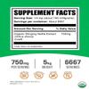 BulkSupplements.com Organic Stinging Nettle Extract Powder - Nettle Leaf Extract, Herbal Supplement - Vegan & Gluten Free, 750mg per Serving, 1kg (2.2 lbs) (Pack of 5) view 2