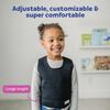 Fun and Function - Black Weighted Compression Vest for Kids & Adults - Calming Weighted Vest for Sensory Issues - for Toddlers, Kids, Teens & Adult - Black Color is 1" Longer view 2