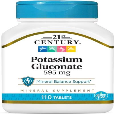 21st Century Potassium 595 mg Tablets, 110-count by 21st Century