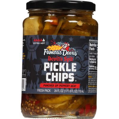 Famous Dave's - 1 pck, Devil's Spit Pickle Chips (24 oz.)