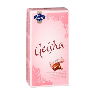 12 Boxes x 150g of Fazer Geisha - Milk Chocolate - Candies - Chocolates - Pralines - with soft hazelnut filling