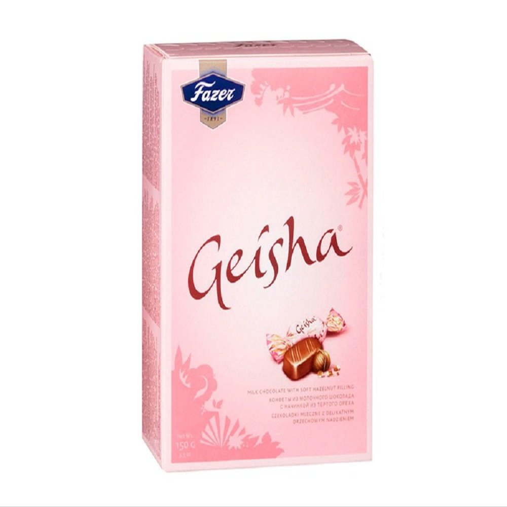 12 Boxes x 150g of Fazer Geisha - Milk Chocolate - Candies - Chocolates - Pralines - with soft hazelnut filling
