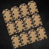 Holiday Gift Wrap - Christmas Gift Tags - 50 pk (Kraft Paw Print) view 2