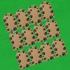 Holiday Gift Wrap - Christmas Gift Tags - 50 pk (Kraft Paw Print) view 3