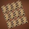 Holiday Gift Wrap - Christmas Gift Tags - 50 pk (Kraft Paw Print) view 4