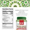 LiOR Organic Tahini Paste, Pure Stone Ground Sesame Seed Butter - USDA Organic Single-Ingredient Ethiopian Sesame - Creamy Tahini Sauce for Hummus and Dubai Chocolate - Kosher Vegan, 16 oz view 3