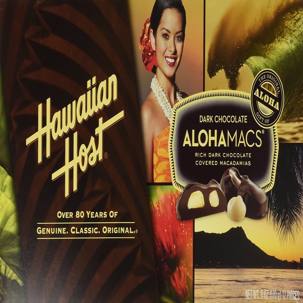 Aloha-MACS, Dark Chocolate, 4 Ounce, 1 Count