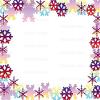 1/4 Sheet - Merry Christmas Holidays Snowflakes Background - Edible Cake/Cupcake Party Topper - D21798 view 1