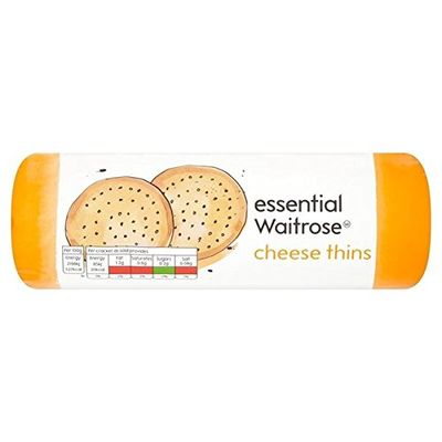Cheese Thins essential Waitrose 150g (Pack of 2)