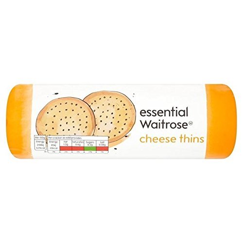 Cheese Thins essential Waitrose 150g (Pack of 2)