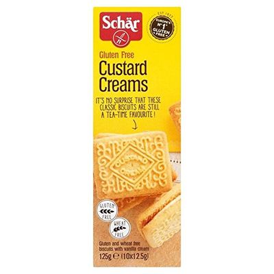 Schar Gluten Free Custard Creams 125g (Pack of 4)