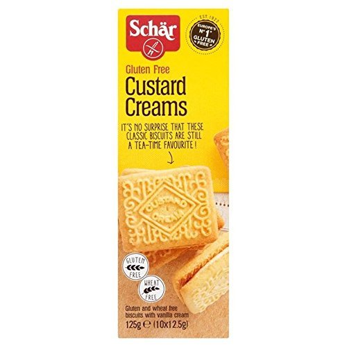 Schar Gluten Free Custard Creams 125g (Pack of 4)