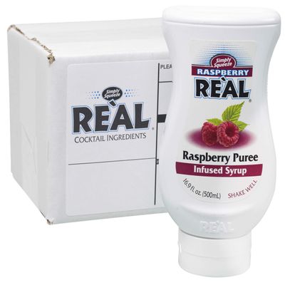 Raspberry Rel, Raspberry Puree Infused Syrup, 16.9 FL OZ Squeezable Bottle (Pack of 1)